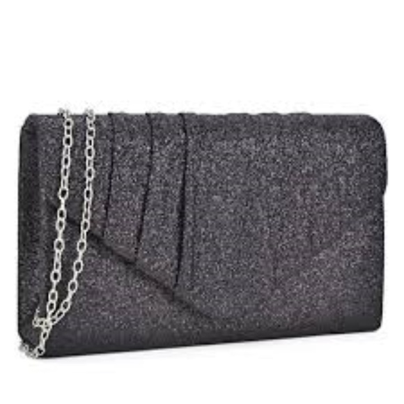 Handbags - SALE!!! Frosted Glitter Clutch Nwt